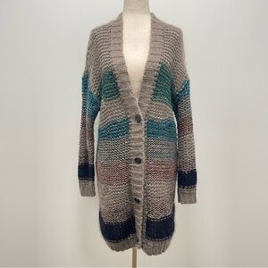 Roberto Collina Wool Mohair Cardigan, Gray, 1, Small